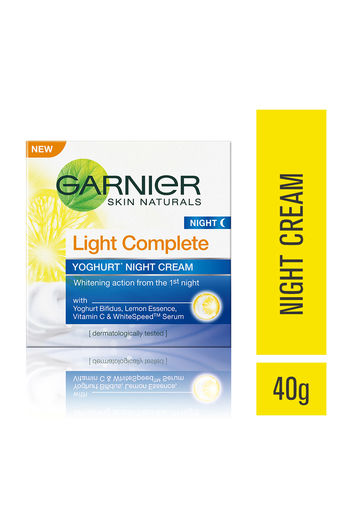 Buy Garnier Skin Naturals Light Complete Night Cream 40g at Rs